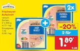 Frischwurst-Aufschnitt von Hofmaier für 1,89 € bei Netto Marken-Discount im Angebot Frischwurst-Aufschnitt von Hofmaier im aktuellen Netto Marken-Discount Prospekt