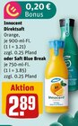 Innocent Direktsaft oder Saft Blue Break im Angebot bei REWE in Bocholt Innocent Direktsaft oder Saft Blue Break Angebote bei REWE Bocholt für 2,89 €
