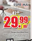Design-Vinyl-Klick-Fliese Angebote von ESPRIMA bei wohnen & sparen Wiegand Coburg für 29,99 €