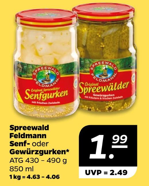Senf- oder Gewürzgurken