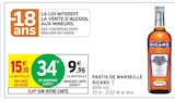 Pastis de Marseille - RICARD en promo chez Intermarché Pastis de Marseille - RICARD dans le catalogue Intermarché