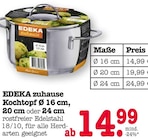 Aktuelles Kochtopf Ø 16 cm Angebot bei E center in Karlsruhe ab 14,99 €
