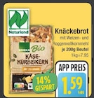Knäckebrot Käse-Kürbiskern im EDEKA Prospekt Knäckebrot Käse-Kürbiskern von EDEKA Bio im aktuellen EDEKA Prospekt für 1,59 €
