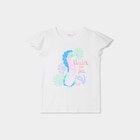 T-shirt sequins manches courtes coton ivoire fille - La Halle T-shirt sequins manches courtes coton ivoire fille à 7,99 € dans le catalogue La Halle