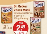 Vitalis Müsli von Dr. Oetker im aktuellen V-Markt Prospekt für 2,49 €