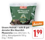 Aktuelles Bio-Heumilch Mozzarella Angebot bei EDEKA in Mannheim ab 1,99 €