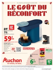 Prospectus Supermarchés Auchan Hypermarché en cours à Nice et alentours, "LE GOÛT DU RÉCONFORT", 66 pages, 06/10/2026 - 18/10/2026 Catalogue Supermarchés Auchan Hypermarché en cours à Nice et alentours, "LE GOÛT DU RÉCONFORT", 66 pages, 06/10/2026 - 18/10/2026