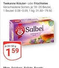 GLOBUS Nalbach - Kräutertee Angebot im Prospekt Kräutertee bei GLOBUS im Nalbach Prospekt für 1,59 €
