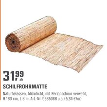 OBI Mansfeld - Schilfrohrmatte Schilfrohrmatte Angebot bei OBI Mansfeld im Prospekt ALLES MACHBAR