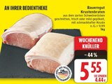 Krustenbraten von Bauerngut für 5,55 € bei EDEKA im Angebot Krustenbraten von Bauerngut im aktuellen EDEKA Prospekt