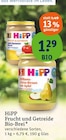 Frucht und Getreide Bio-Brei Apfel-Banane im tegut Prospekt Frucht und Getreide Bio-Brei Apfel-Banane von HiPP im aktuellen tegut Prospekt für 1,29 €