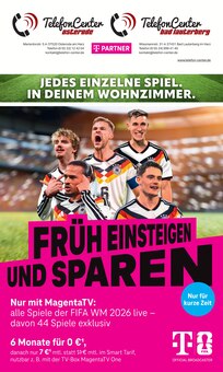 Aktueller Telefon Center Bad Lauterberg Prospekt für Herzberg (Harz) und Ungebung, Seiten zum blättern Telefon Center Bad Lauterberg Prospekt JEDES EINZELNE SPIEL. IN DEINEM WOHNZIMMER. mit Seiten in Herzberg (Harz) und Umgebung