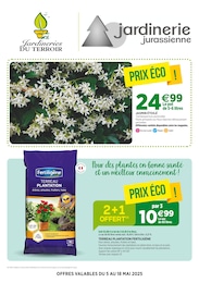 Catalogue Jardineries & Animaleries de Jardineries du terroir à Auxonne Prospectus Jardineries du terroir à Auxonne, "jardinerie jurassienne", 8 pages, 05/05/2025 - 18/05/2025