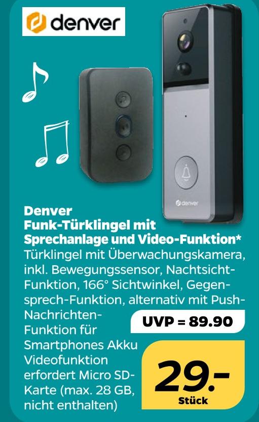 Funk-Türklingel mit Sprechanlage und Video-Funktion