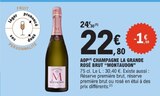 AOP champagne la grande rosé brut - MONTAUDON en promo chez E.Leclerc Paray-le-Monial à 22,80 €