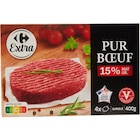 Steak haché surgelée - CARREFOUR EXTRA en promo chez Carrefour Steak haché surgelée - CARREFOUR EXTRA dans le catalogue Carrefour