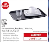 Serviertablett „Fast Food“ von APS im aktuellen METRO Prospekt für 41,64 €