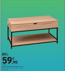 Table basse relevable Aliaj en promo chez Intermarché Hyper Poitiers à 59,90 €