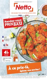 Prospectus Netto à Montreuil, "Rendez-vous PRIX BAS !", 12 pages, 23/07/2024 - 29/07/2024