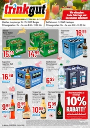 Trinkgut Prospekt für Günzburg: "Aktuelle Angebote", 4 Seiten, 30.03.2026 - 04.04.2026