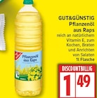Pflanzenöl aus Raps von Gut&Günstig im aktuellen EDEKA Prospekt