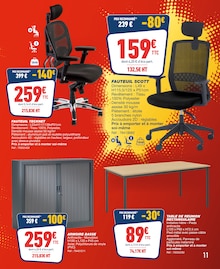 Promotion Fauteuil dans le prospectus Bureau Vallée, valable du 05/01/2026 au 24/01/2026 Promo Fauteuil dans le catalogue Bureau Vallée du moment à la page 11