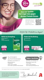 mea - meine apotheke Prospekt für Berlin mit 4 Seiten mea - meine apotheke Prospekt für Berlin: "Unsere August-Angebote", 4 Seiten, 01.08.2025 - 31.08.2025