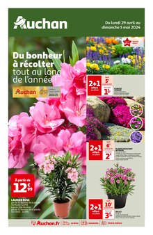 Prospectus Auchan Hypermarché de la semaine "Du bonheur à récolter tout au long de l'année !" avec 1 pages, valide du 29/04/2024 au 05/05/2024 pour Saint-Cyr-sur-Loire et alentours