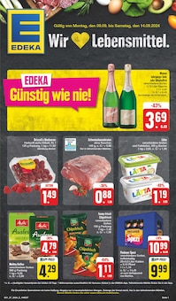 Aktueller EDEKA Prospekt "Wir lieben Lebensmittel!" Seite 1 von 24 Seiten