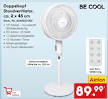 Netto Marken-Discount Eriskirch - Doppelkopf Standventilator Angebot im Prospekt Doppelkopf Standventilator bei Netto Marken-Discount im Eriskirch Prospekt für 89,99 €