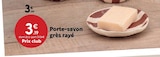 Porte-savon grès rayé en promo chez Maxi Bazar Massy à 3,19 €