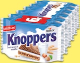Gaufrettes Lait et Noisettes - Knoppers - Intermarché Hyper Gaufrettes Lait et Noisettes - Knoppers à 1,49 € dans le catalogue Intermarché Hyper