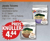 Tassimo Kaffee-Kapseln Angebote von Jacobs bei V-Markt Regensburg für 4,44 €