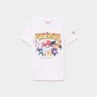 Promo T-shirt manches courtes coton Pokémon blanc garçon à 9,99 € dans le catalogue La Halle à Vendenheim