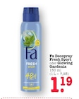 Deospray Fresh Sport im Angebot bei E center in Offenbach Deospray Fresh Sport Angebote von Fa bei E center Offenbach für 1,19 €