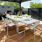 Castorama Auzielle - Promo Table Aloha en aluminium et plateau verre givré 6 - 10 personnes Promo Table Aloha en aluminium et plateau verre givré 6 - 10 personnes à 399,00 € dans le catalogue Castorama à Auzielle
