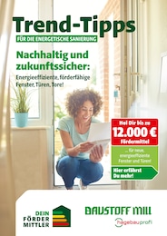 Baustoff Mill Prospekt für Neuhütten: "Trend-Tipps für die energetische Sanierung", 12 Seiten, 12.09.2025 - 21.09.2025