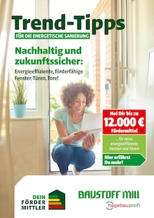 Baustoff Mill Prospekt Trend-Tipps für die energetische Sanierung mit 12 Seiten