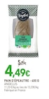 NaturéO Livry-Gargan - Promo PAIN D'ÉPEAUTRE Promo PAIN D'ÉPEAUTRE à 4,49 € dans le catalogue NaturéO à Livry-Gargan