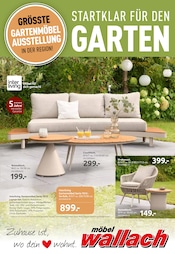 Aktueller Möbel Wallach Prospekt mit Gartenmöbel, "STARTKLAR FÜR DEN GARTEN", Seite 1