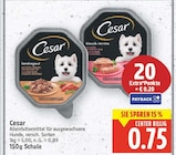 Alleinfuttermittel für ausgewachsene Hunde von Cesar im aktuellen E center Prospekt für 0,75 €
