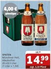 Münchner Hell, Alkoholfrei im Angebot bei Getränke Quelle WVG in Lutherstadt Wittenberg Münchner Hell, Alkoholfrei Angebote von Spaten bei Getränke Quelle WVG Lutherstadt Wittenberg für 14,99 €