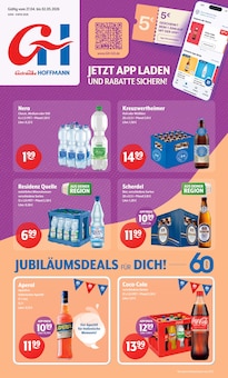 Coca Cola im Getränke Hoffmann Prospekt "Aktuelle Angebote" mit 8 Seiten (Bayreuth)