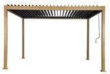 Pergola à lames orientables aluminium gris anthracite avec manivelle 4 x 3 m - Brico Dépôt à Saint-Ouen Pergola à lames orientables aluminium gris anthracite avec manivelle 4 x 3 m en promo chez Brico Dépôt Saint-Ouen à 899,00 €
