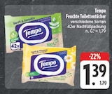 Feuchte Toilettentücher Angebote von Tempo bei EDEKA Leipzig für 1,39 €