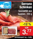 Serrano Schinken Angebote bei Zimmermann Bremen für 3,77 €
