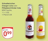 Aktuelle Cola Angebote bei GLOBUS in Jena Aktuelles Schnatterinchen Orangen-Limo Angebot bei GLOBUS in Jena ab 0,99 €