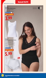Prix et réduction Lingerie dans le prospectus Lidl en cours Offre Lingerie dans le catalogue Lidl du moment à la page 34