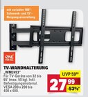 Aktuelle Fernseher Angebote bei Marktkauf in Filderstadt Aktuelles TV-Wandhalterung WM2453 Angebot bei Marktkauf in Filderstadt ab 27,99 €