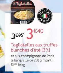 Picard Liergues - Tagliatelles aux truffes blanches d'été Promo Tagliatelles aux truffes blanches d'été dans le catalogue Picard "Un avant-goût de fêtes" à Liergues